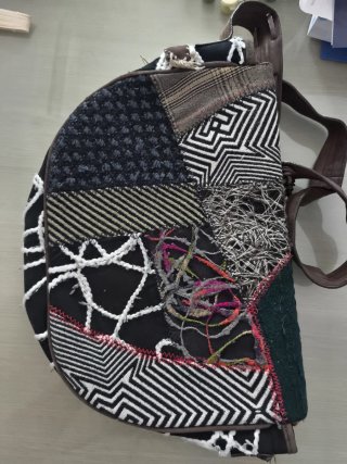 Bolso bandolera patchwork desigual