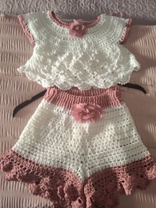 Vestido crochet hecho a mano Talla Única la talla