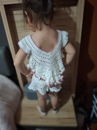 Vestido crochet hecho a mano Talla Única la talla