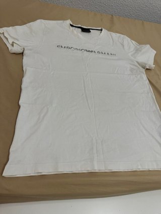 Camiseta Emporio Armani Gris/Blanca