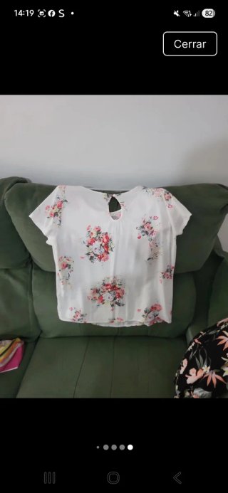 Blusa Only floral blanca