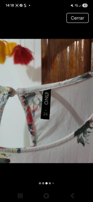 Blusa Only floral blanca