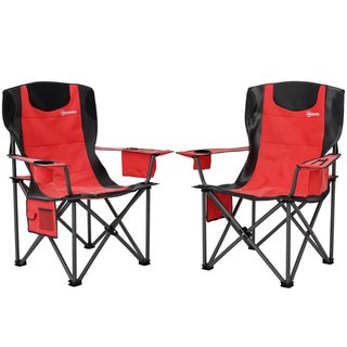 Set 2 Sedie da Campeggio Pieghevoli con Borsa Frig