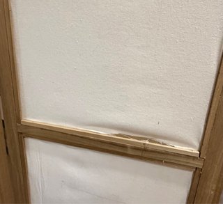 Biombo madera y tela