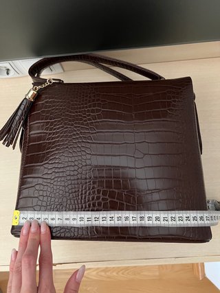 Bolso cuadrado marrón