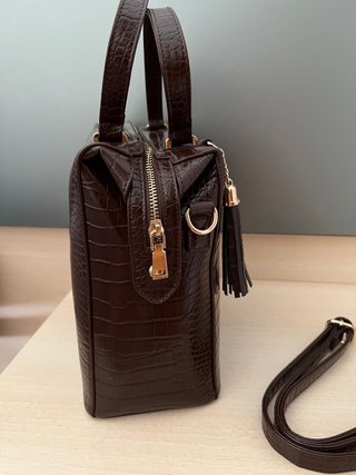 Bolso cuadrado marrón