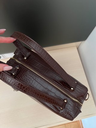 Bolso cuadrado marrón