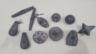 Lote Plomos Pesca Variados