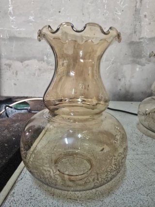 Lámparas de cristal decoradas
