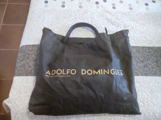 Bolso Adolfo Dominguez Negro/Marrón Piel