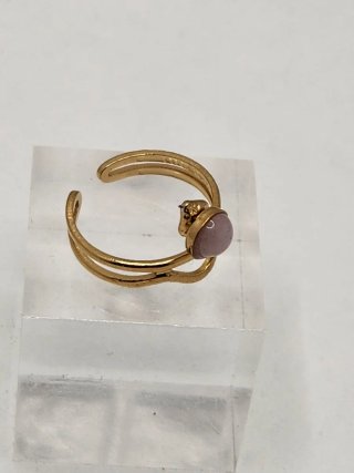 Anillo Chapado Oro Ajustable