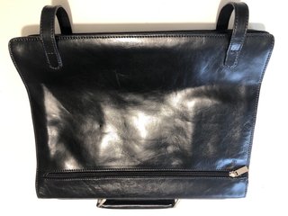 Maletín Cartera Cuero Negro