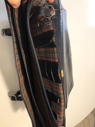 Maletín Cartera Cuero Negro