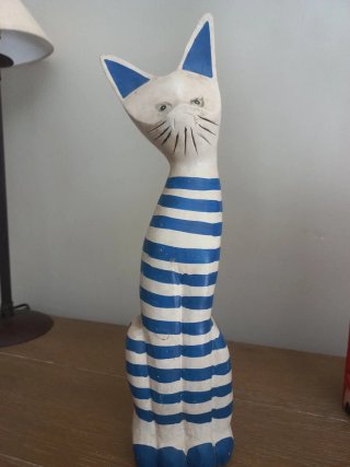 Figuras de Gatos Decoración Madera