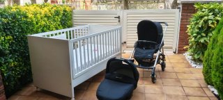 Pack Cuna Convertible + Carro Bebé