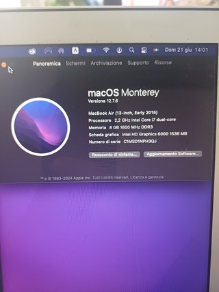 MacBook Air 13" (Early 2015) - Intel Core i7 /8 GB