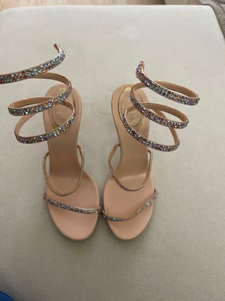 Sandalias René Caovilla con pedrería