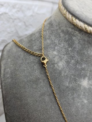 Collar Estrella Woody Acero Quirúrgico Chapado Oro