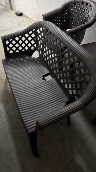 Conjunto mesa y sillas terraza/jardín.