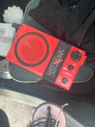 Radio Larsen Vintage Anni '80 AM/FM Rossa