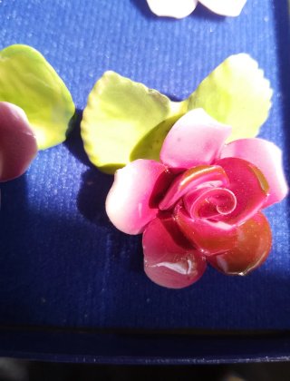 Segnaposto Roselline Porcellana Set 12