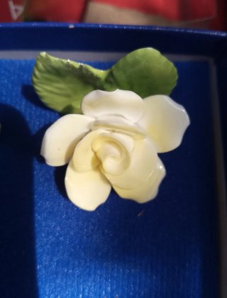Segnaposto Roselline Porcellana Set 12
