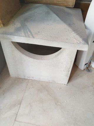 Remate de chimenea o barbacoa de piedra