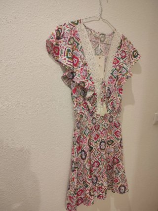 Vestido estampado multicolor