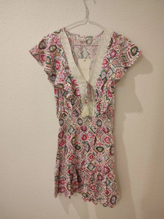 Vestido estampado multicolor