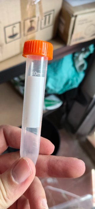Tubos de laboratorio 10 ml con tapón naranja