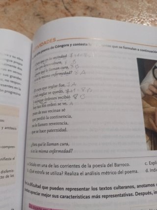 Lengua castellana y literatura, 1 BACH.