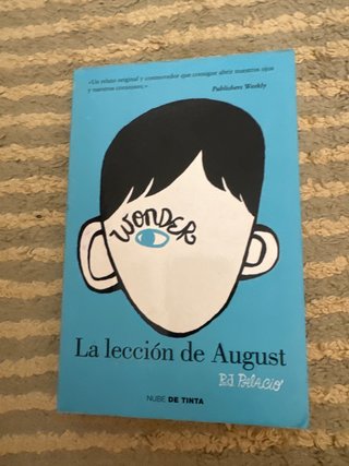 Libro Wonder Historia De Julian, Leccion de Auggie