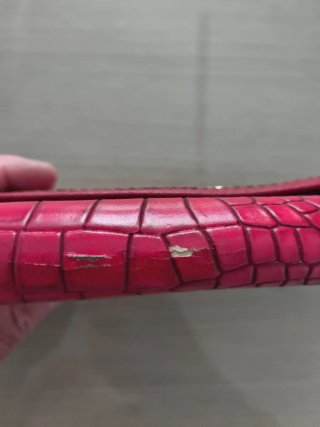 Cartera Tous Roja Cocodrilo