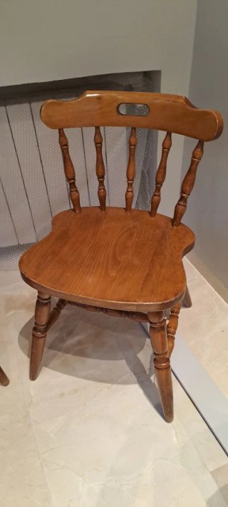 4 Sillas Vintage Madera Maciza