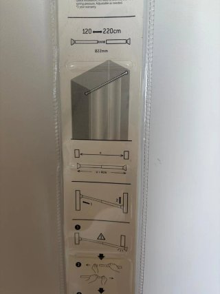 Barra cortina baño Sensea de aluminio