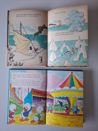 Lote 2 libros antiguos Disney.