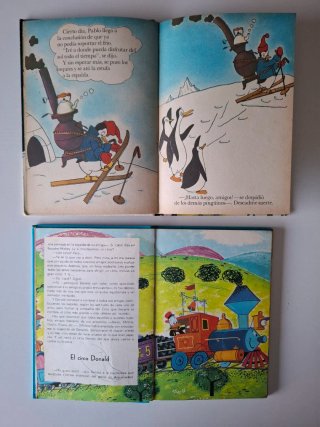Lote 2 libros antiguos Disney.