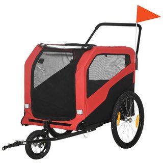 2-in-1 Hundeanhänger Hundebuggy bis 30kg klappbar