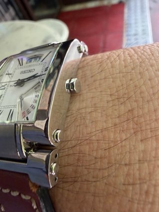 Reloj Seiko Rectangular Cuero Marrón