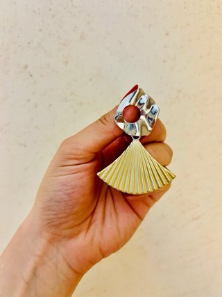 Orecchini donna argento e oro