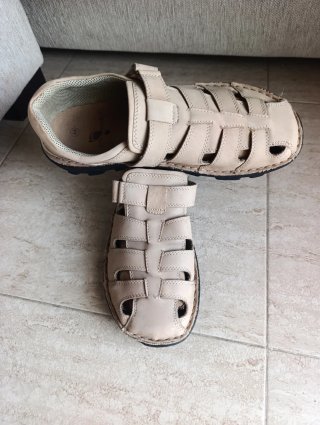 Sandalias ortopédicas beige talla 44 pro pedi
