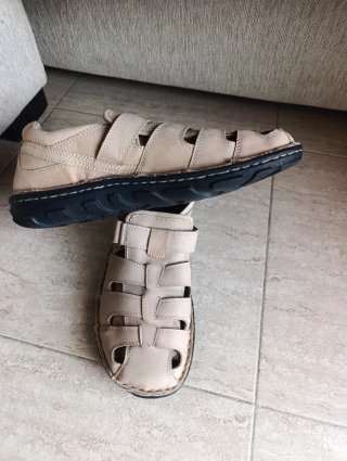 Sandalias ortopédicas beige talla 44 pro pedi