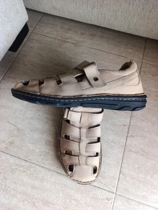 Sandalias ortopédicas beige talla 44 pro pedi