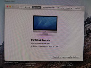 IMAC 27” 2010 Intel i3 Plata