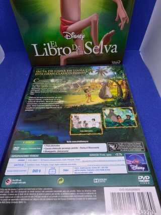 DVD El Libro de la Selva Disney Clásicos