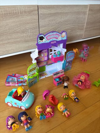 Lote Pinypon: Casa Profesiones,coche y 10 Muñecas
