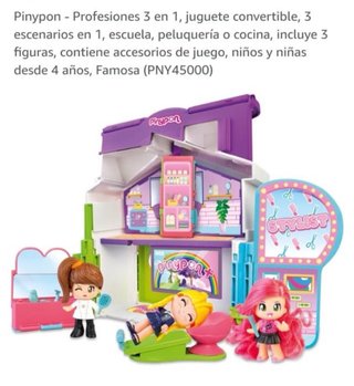 Lote Pinypon: Casa Profesiones,coche y 10 Muñecas