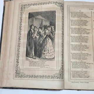 Libro antico 1873 Raccolta di poesie giocose