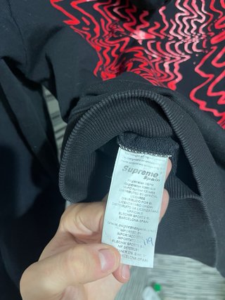Sudadera Supreme Negra Talla M
