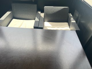 Mesa de restaurante exterior